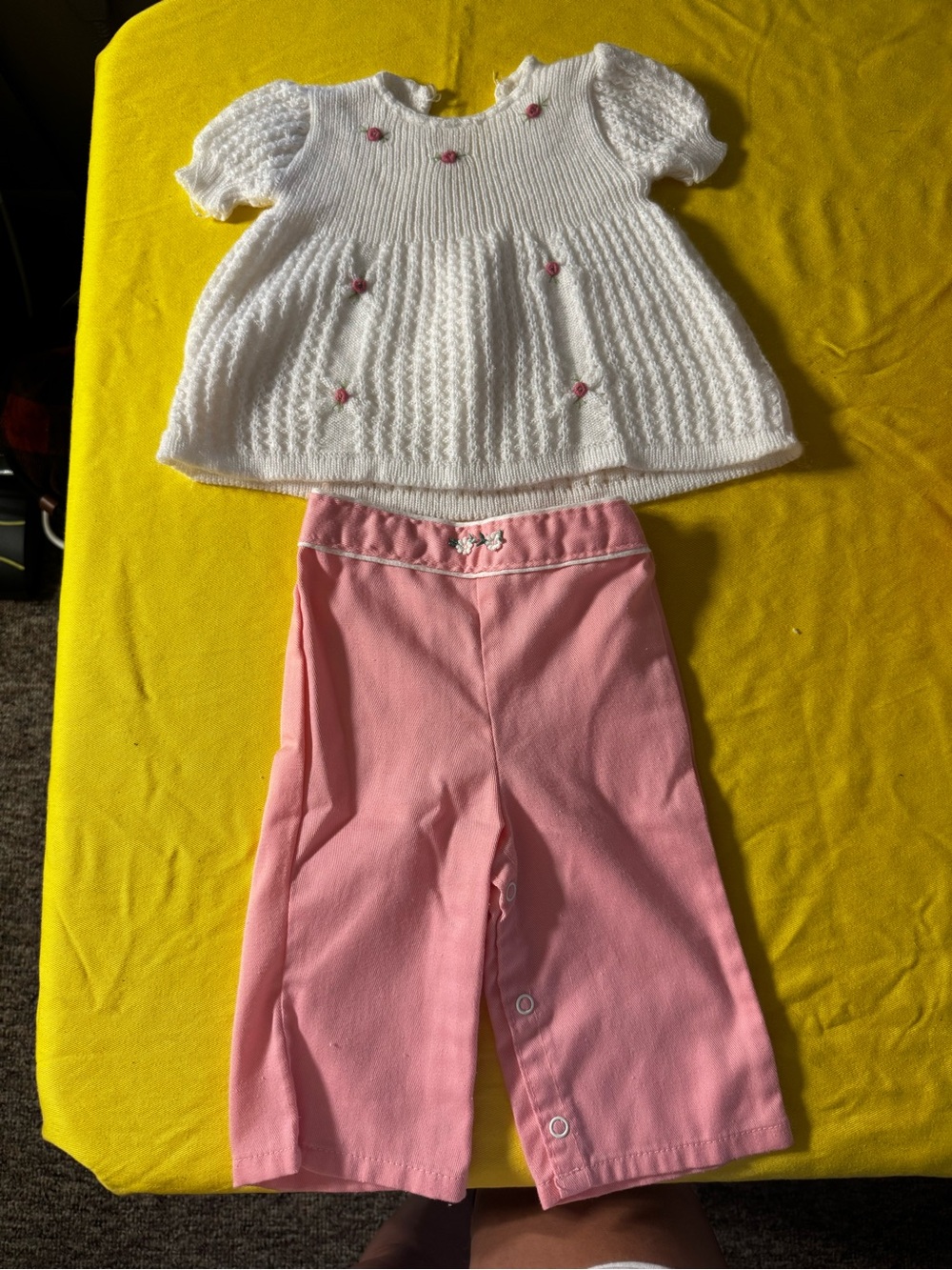 Vintage baby outfit